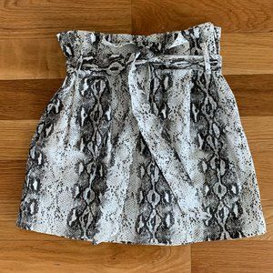 Black/White Printed Skirt